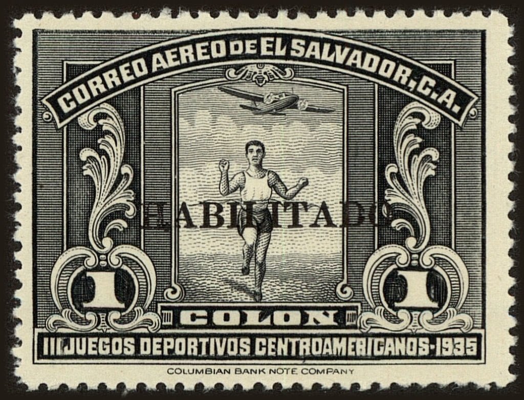Central American Sport Games-overprint "HABILITADO"