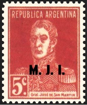 José Francisco de San Martín (1778-1850), ovpt. “M.J.I.”
