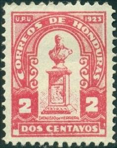 Stamp, Dionisio de Herrera, Honduras,  , Monuments