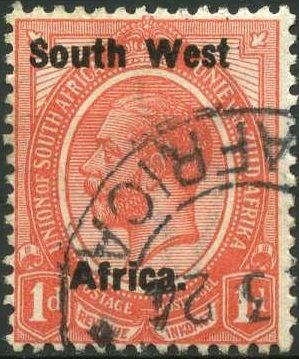 Stamp, King George, South-West Africa,  