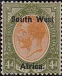 Stamp, King George, South-West Africa,  