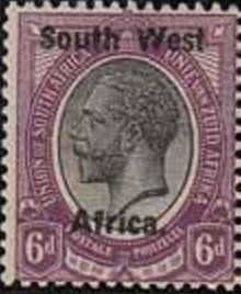 Stamp, King George, South-West Africa,  