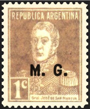 José Francisco de San Martín (1778-1850), ovpt. “M.G.”