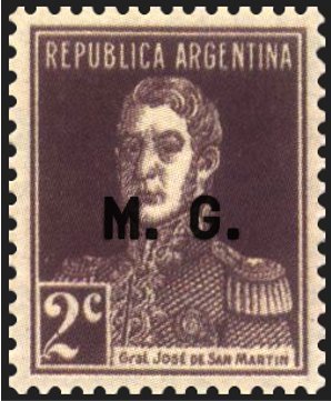 José Francisco de San Martín (1778-1850), ovpt. “M.G.”