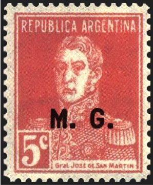José Francisco de San Martín (1778-1850), ovpt. “M.G.”