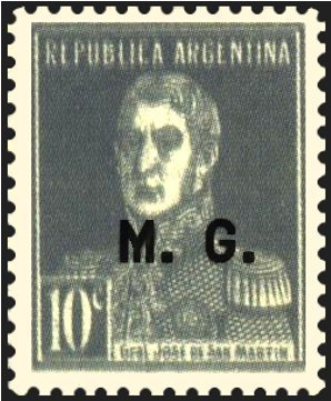 José Francisco de San Martín (1778-1850), ovpt. “M.G.”