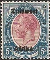 Stamp, King George, South-West Africa,  