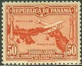 Airplane over Map
