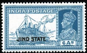 Stamp, Mail Steamer, India, Princely States,  