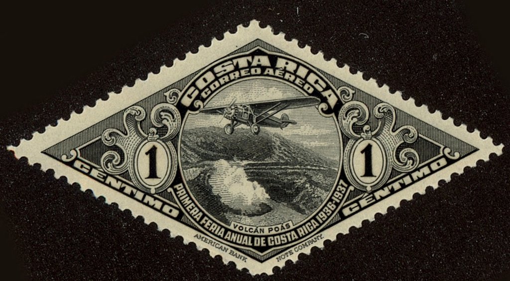 Airplane over Poa ́s Volcano