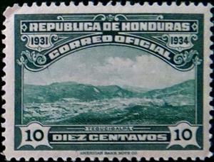 Stamp, View of Tegucigalpa, Honduras,  