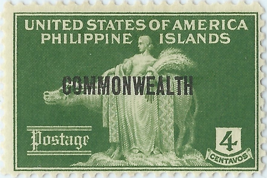 Woman and Carabao - overprinted