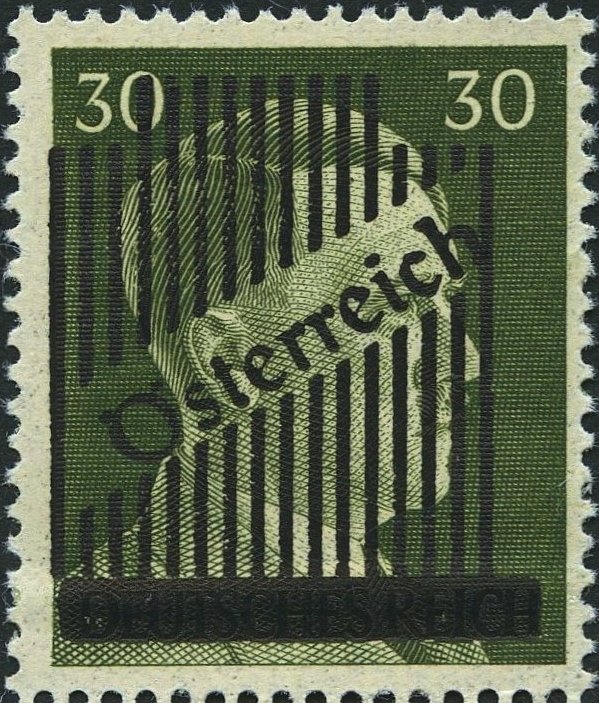 Overprint German stamp Hitler