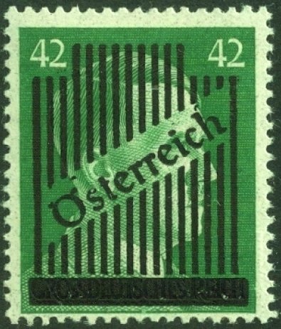 Overprint German stamp Hitler