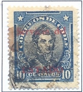 Stamp, Regular issues Overprinted, Chile,  