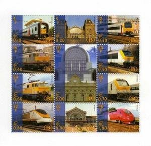 Railway Vignette. Souvenir Sheet The Modern Railway