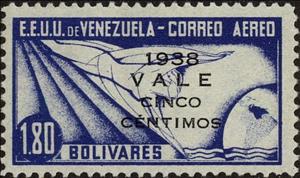 Stamp, Ikarus and Globe, Venezuela,  