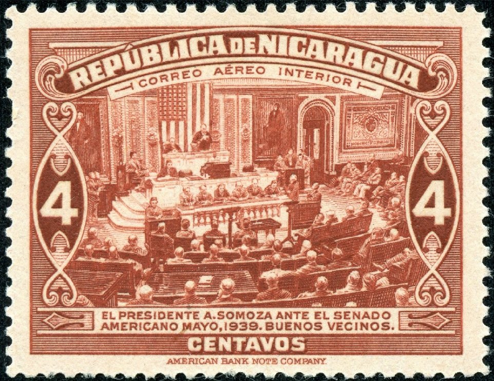 President Anastasio Somoza in US House of Representatives