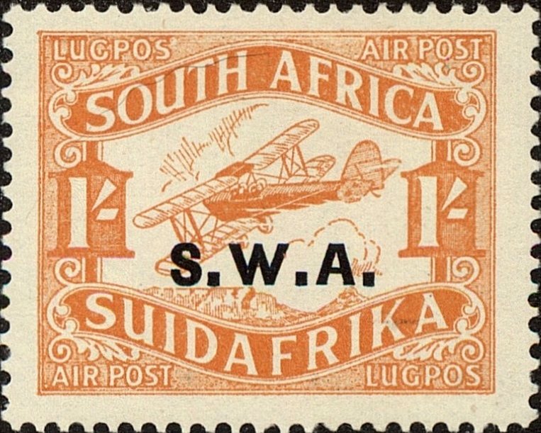 Biplane in flight