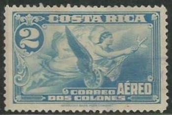Stamp, Allegory of Flight, Costa Rica,  