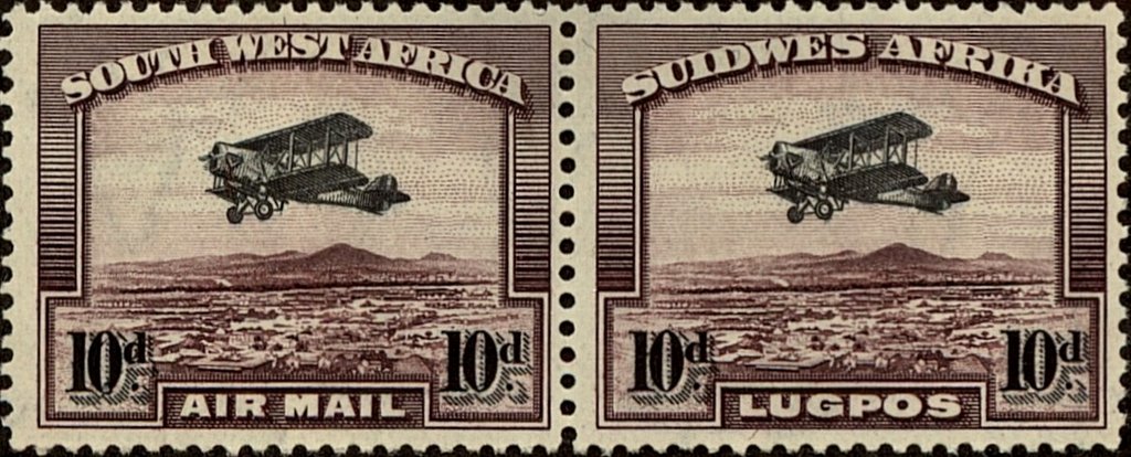 Biplane over Windhoek - Pair