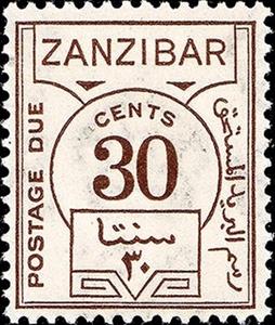 Stamp, Numerals, Zanzibar,  