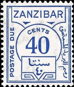 Stamp, Numerals, Zanzibar,  