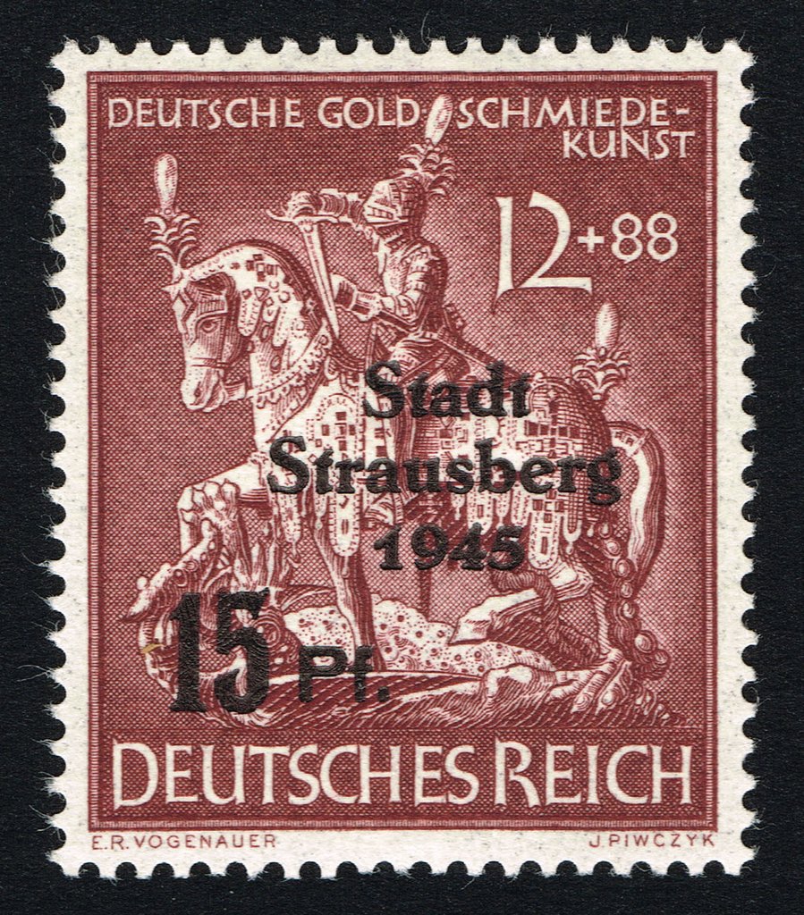 Print on German Empire stamp