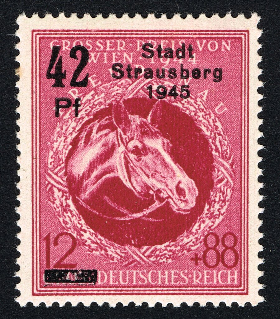 Print on German Empire stamp