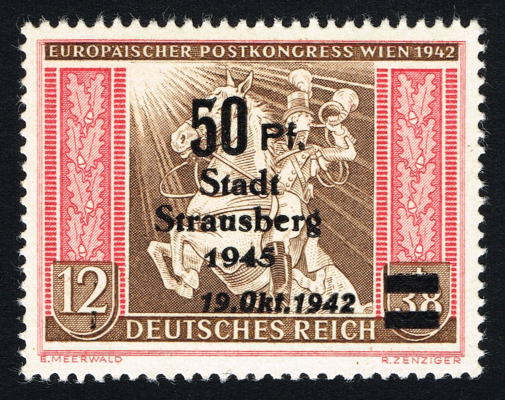 Print on German Empire stamp