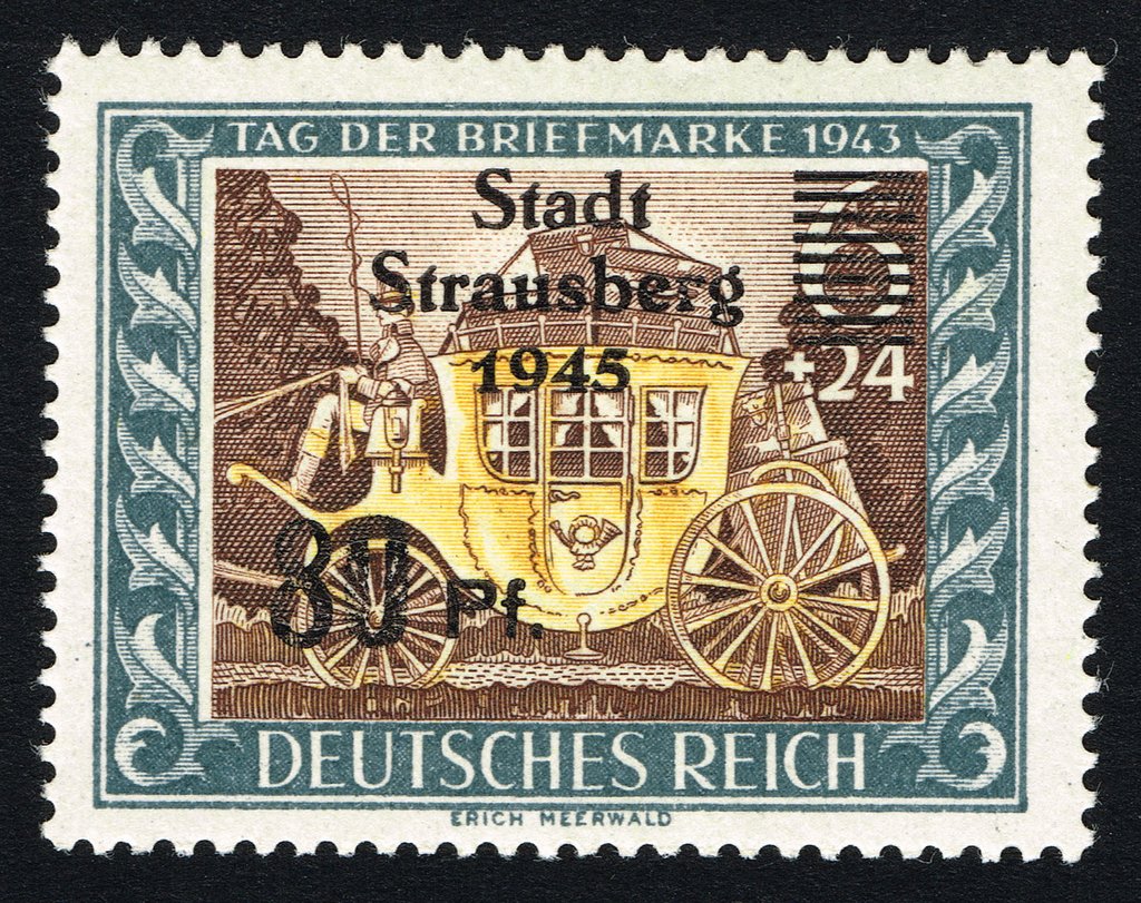 Print on German Empire stamp