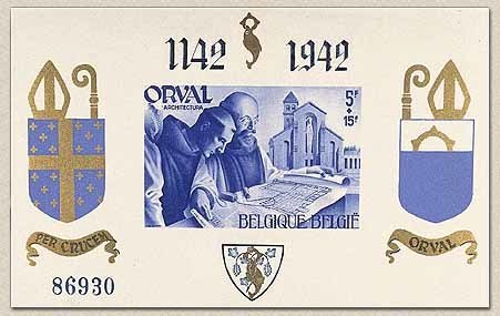 Small Sheet -  English Type Blue Print  - Imperforate -  Nu