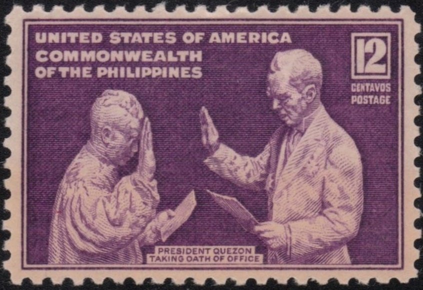 President Quezon taking Oath of Office