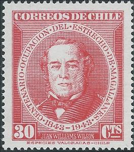 Stamp, Juan Williams Wilson, Chile,  , Famous People