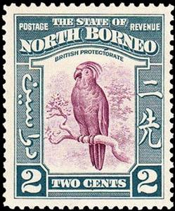 Stamp, Palm Cockatoo (Probosciger aterrimus), North Borneo,  , Birds, Parrots, Animals (Fauna)