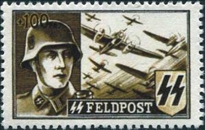 Stamp, Wapen SS Labels, Germany, Occupations in the Years 1939-1945,  
