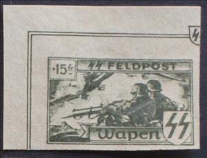 Stamp, Wapen SS Labels, Germany, Occupations in the Years 1939-1945,  
