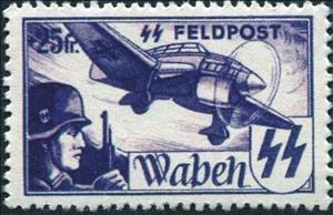 Stamp, Wapen SS Labels, Germany, Occupations in the Years 1939-1945,  