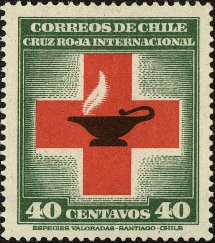 Red Cross and and lamp of life