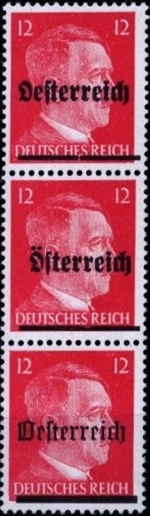 Overprint German stamp Hitler