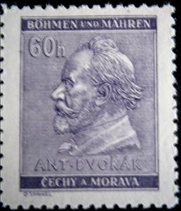 Stamp, Antonin Dvorak, Czech composer, Bohemia and Moravia,  , Composers