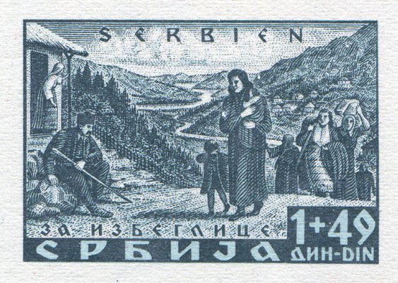 Stamp Withdraw Minisheet - Country name in Red