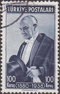 Stamp, Kemal Atatürk (1881-1938), Turkey,  , Heads of State