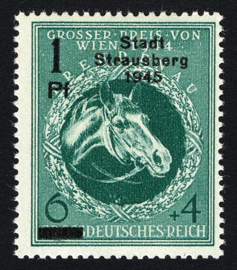 Print on German Empire stamp