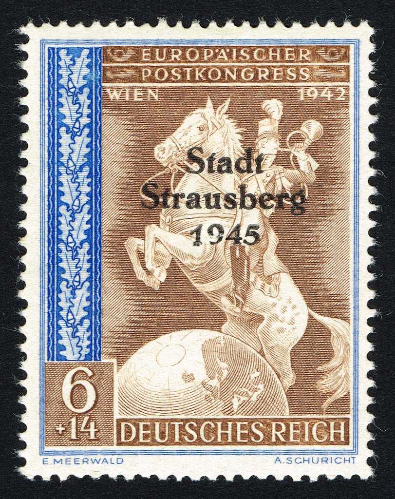 Print on German Empire stamp