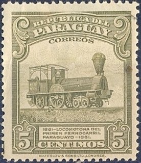 The first railroad locomotive of Paraguay