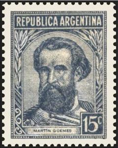 Stamp, Martín Miguel de Güemes (1785-1821), Argentina,  , Heads of State, Famous People, Generals
