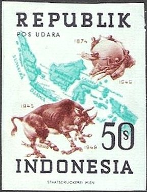Indonesian archipelago the World Postal monument in Bern, an