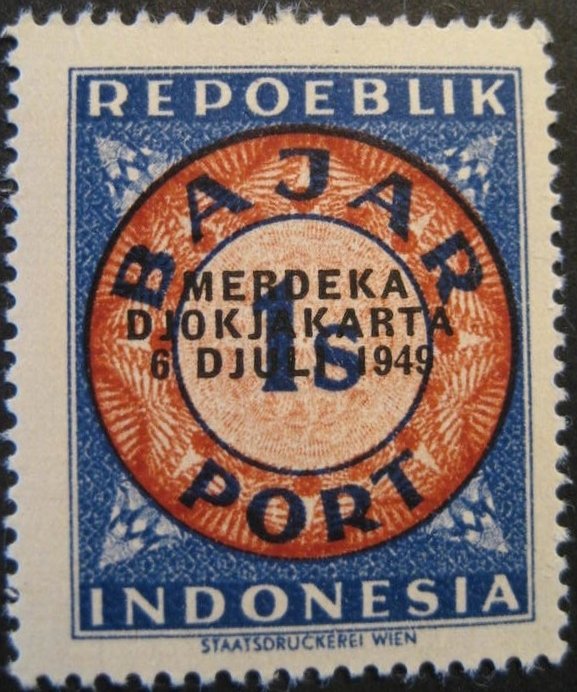 Digits in a double-circle, overprinted