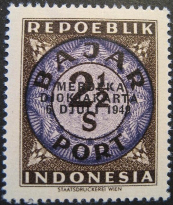 Digits in a double-circle, overprinted
